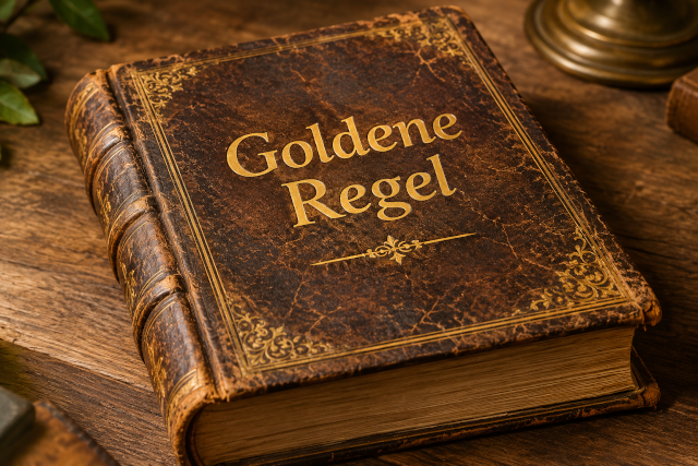 Buch mit Goldener Regel