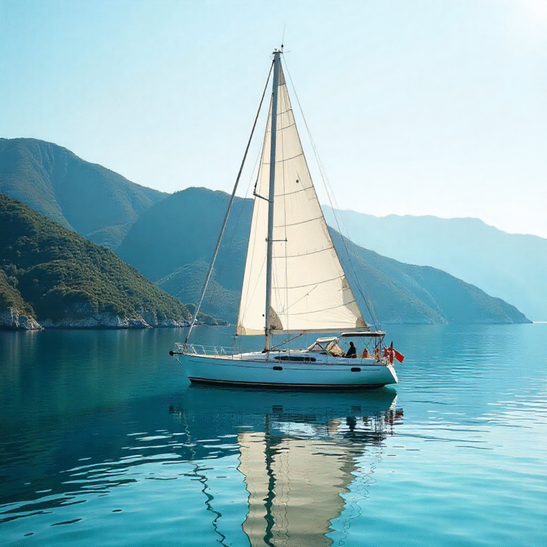 Segelboot auf einem See